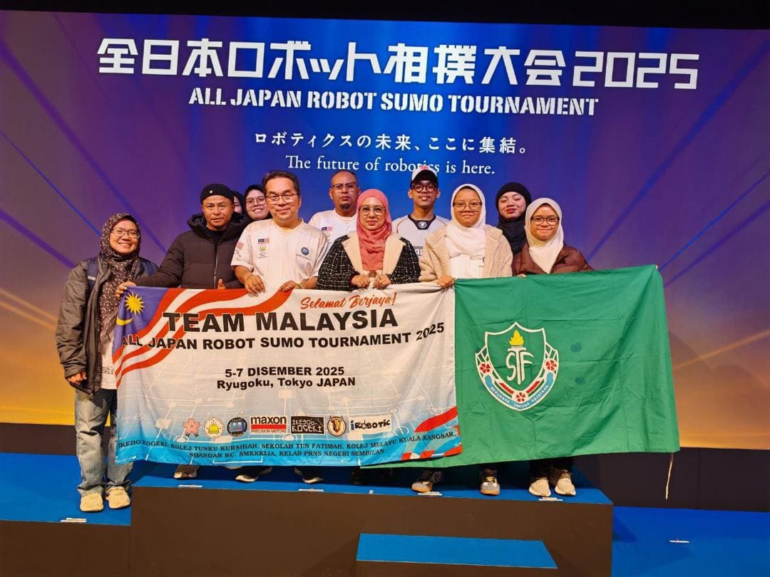 Pertandingan All Japan Robot Sumo Tournament 2025, Tokyo, Japan.